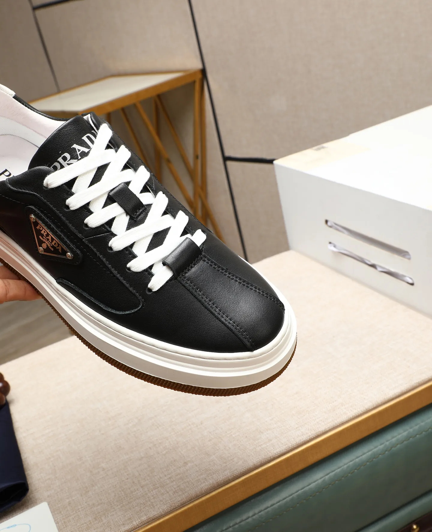 Men's shoes 💰440 🌹🌹[PRADA—Prada] 2025 latest model 🙈original replica! 👟👟👟Available here. The workmanship is top-notch. The upper is made from Italy. 🇮🇹Imported first-layer cowhide. ❗️Breathable genuine leather lining @Suitable for travel. The original version has an enlarged engraved sole, making it suitable for all kinds of travels, showing low-key luxury. Let quality speak for itself. Color: Size: 38-45